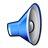 speaker blue icon